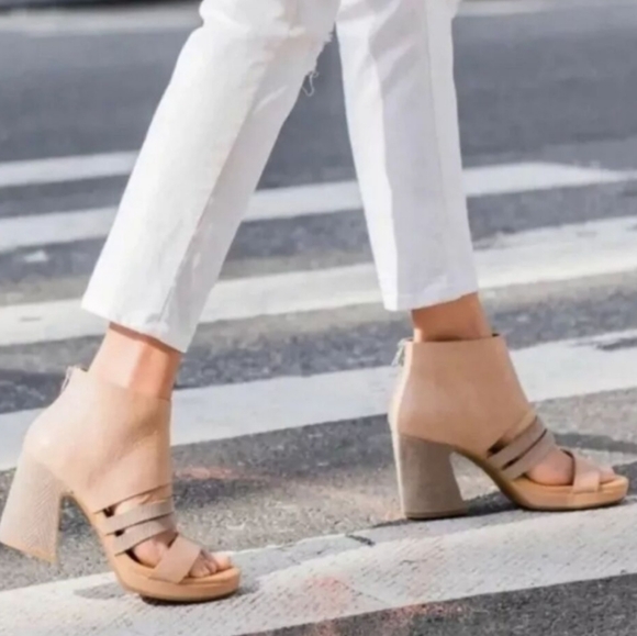 Kork Ease Hickland Tan Leather Open Toe Bootie Sandals SZ 11M Never Worn - Picture 1 of 11